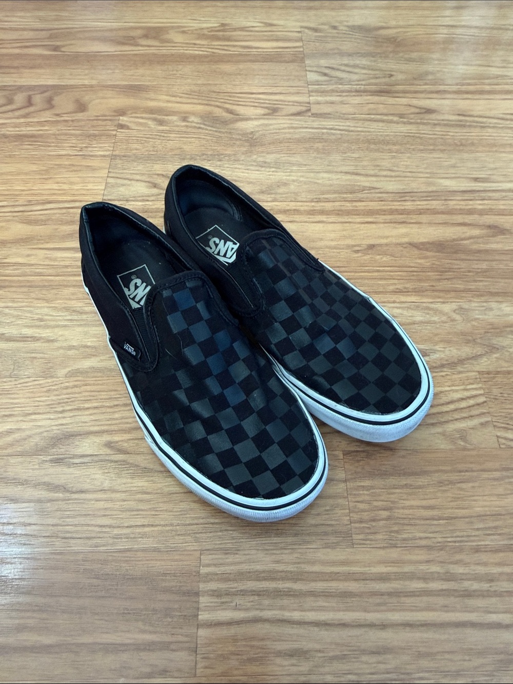 Vans Slip-On Checkerboard Canvas Shoes Sneakers M 7.5  7 1/2  W 9